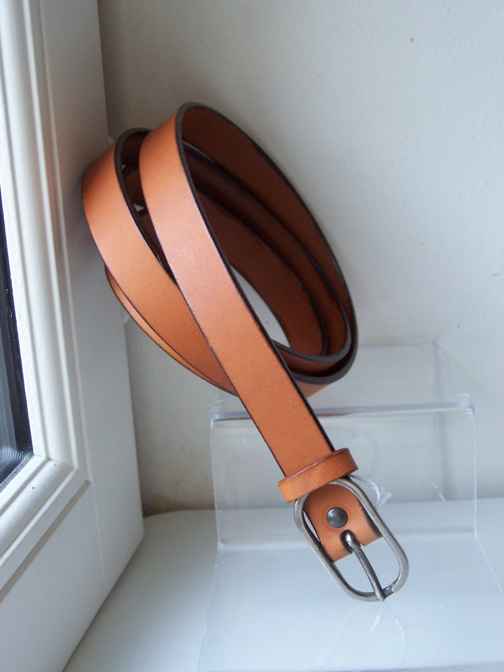 ceinture fine 2cm, whisky, 