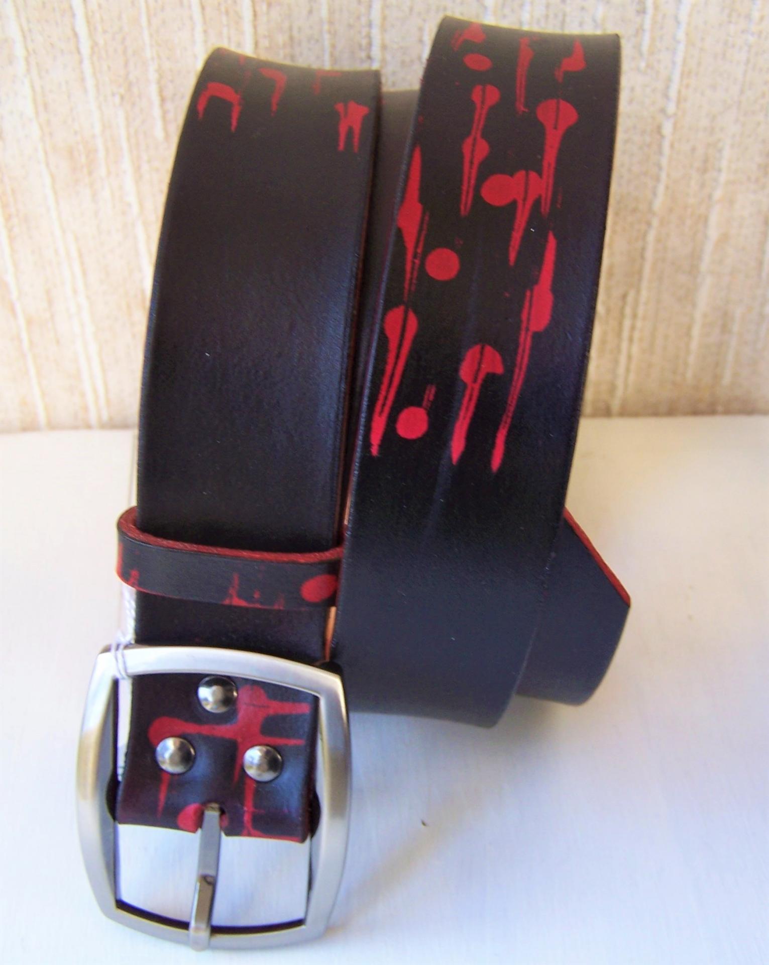 ceinture rouge noir 35mm